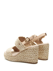 Sandali zeppa Beige Wrangler