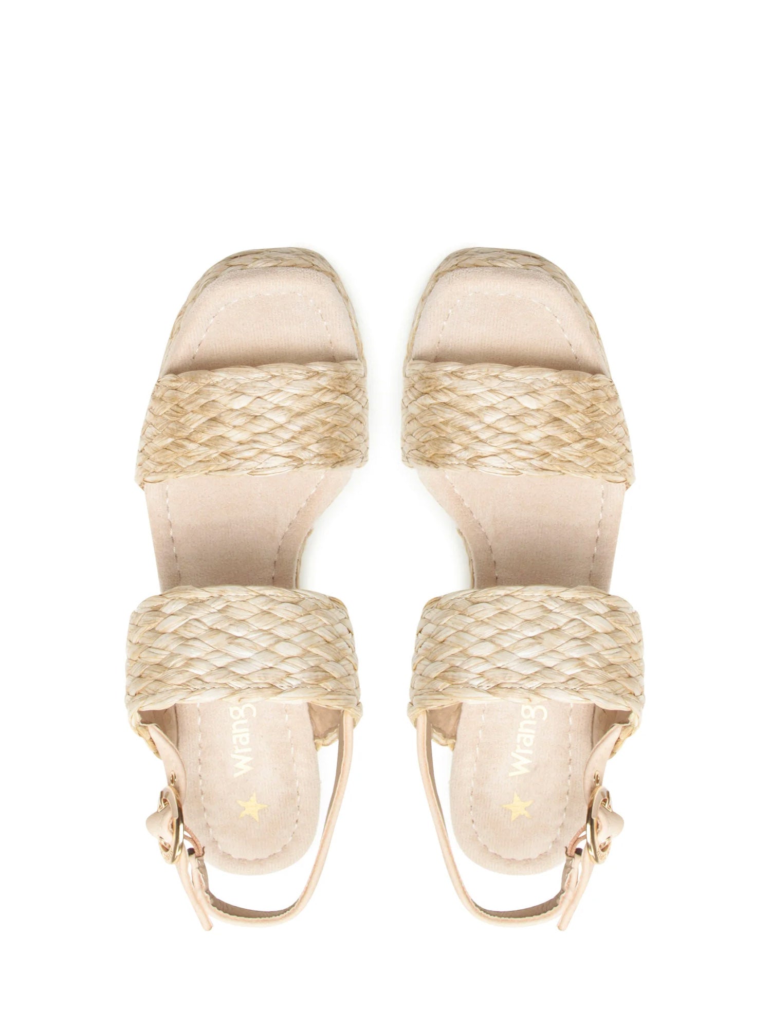 Sandali zeppa Beige Wrangler