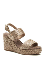 Sandali zeppa Marrone Wrangler