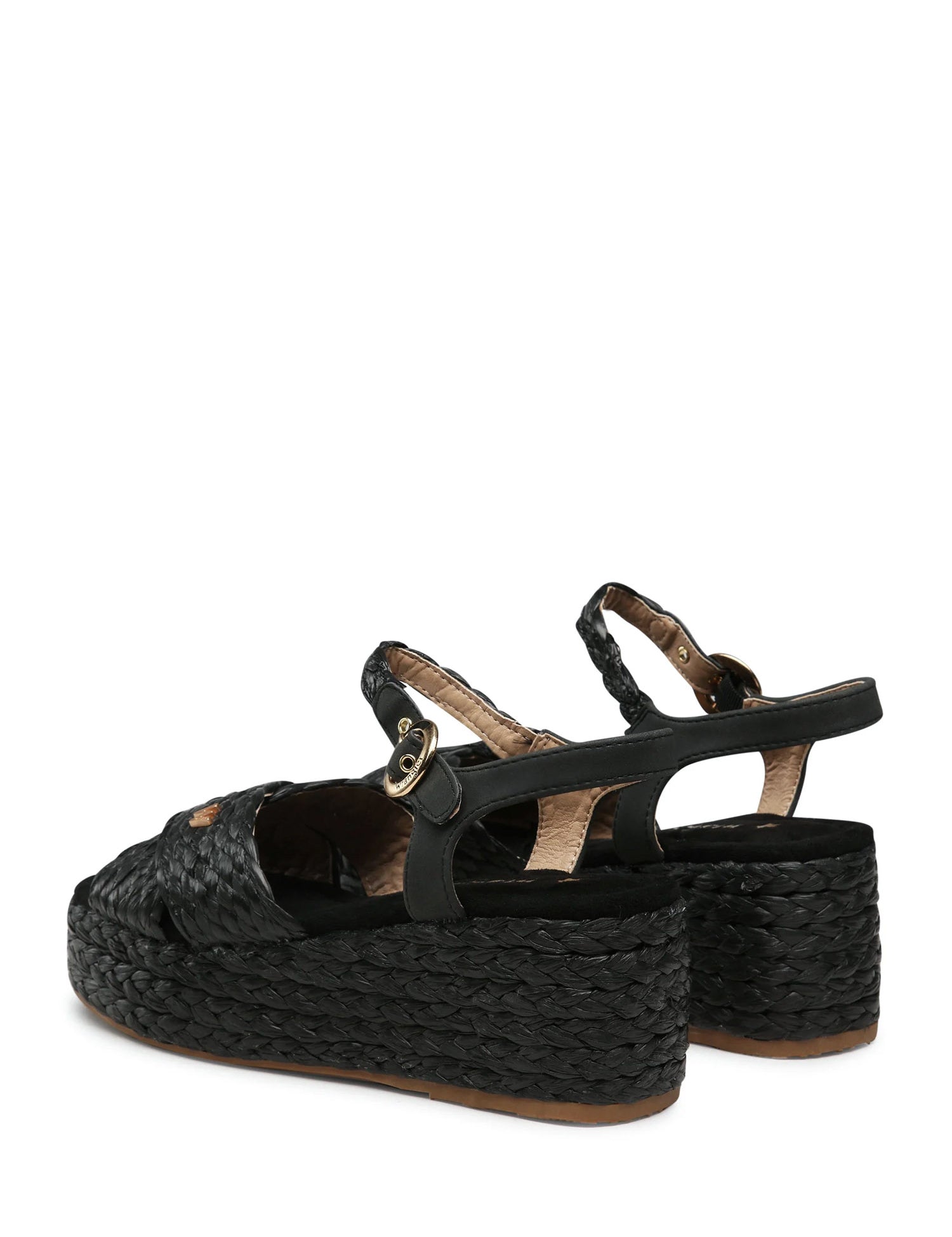 Sandali zeppa Nero Wrangler