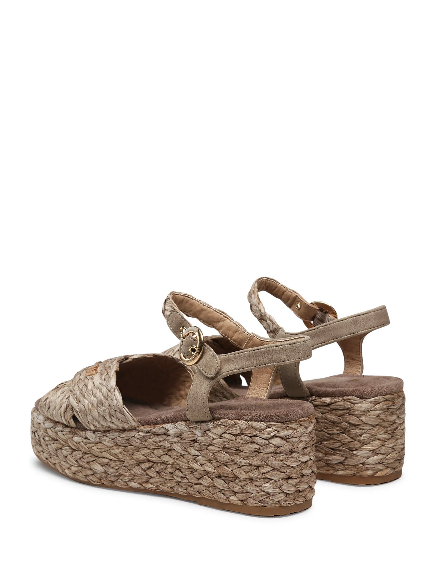 Sandali zeppa Marrone Wrangler