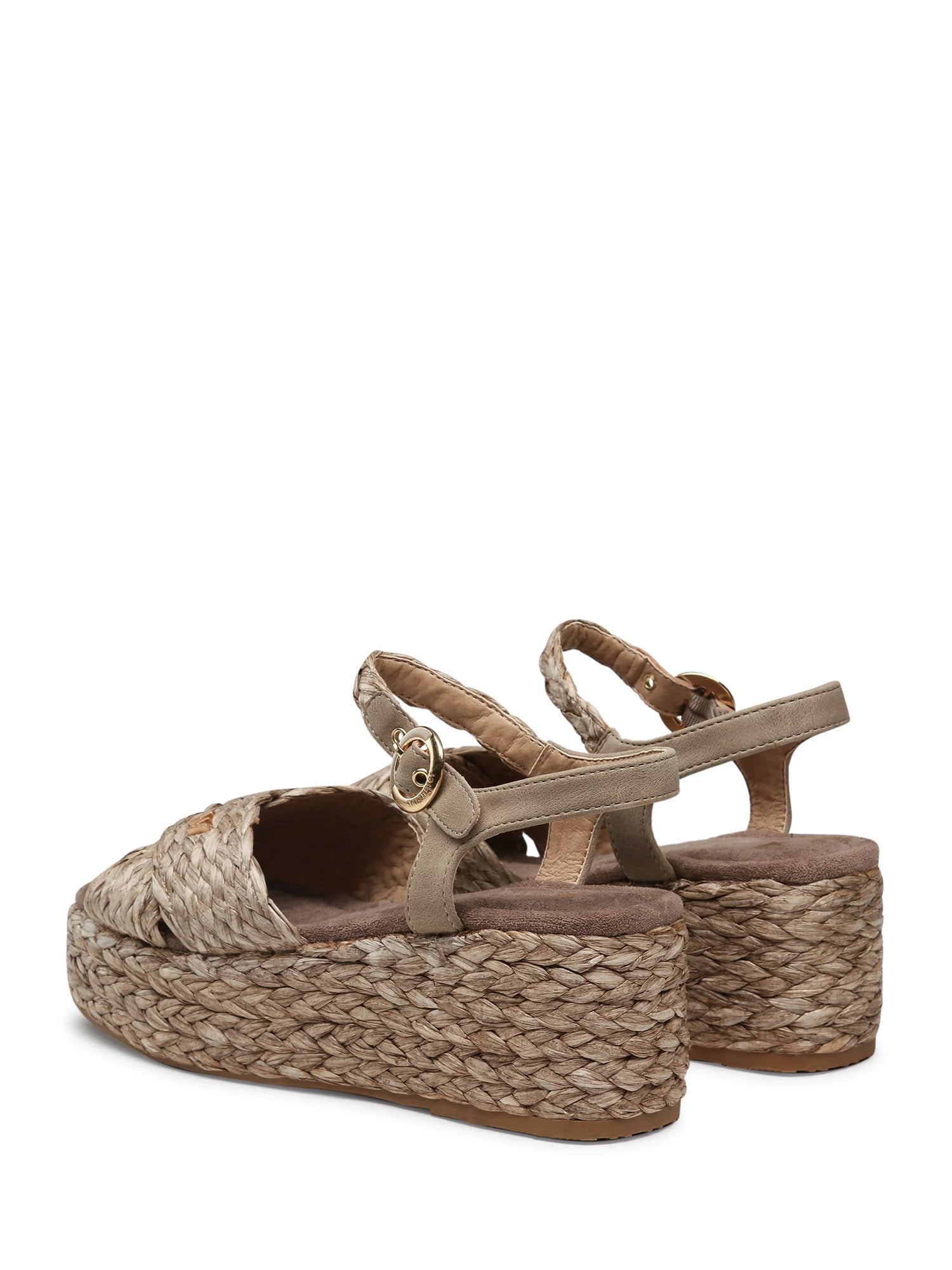 Sandali zeppa Marrone Wrangler