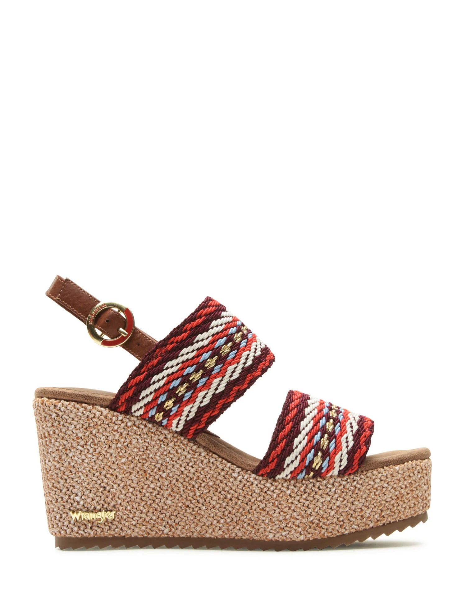 Sandali zeppa Rosso Wrangler