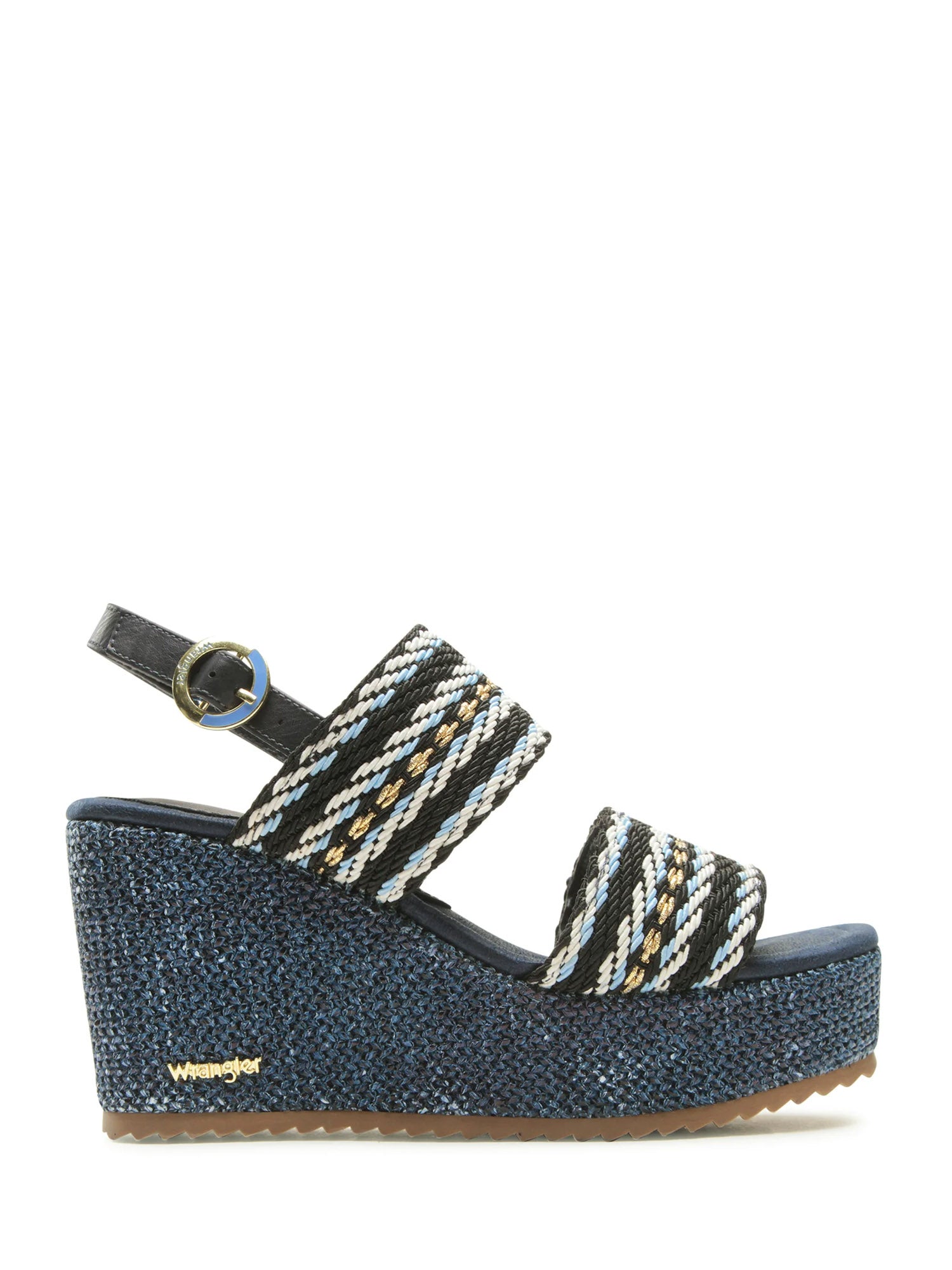 Sandali zeppa Blu Wrangler