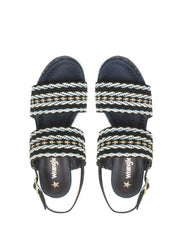 Sandali zeppa Blu Wrangler