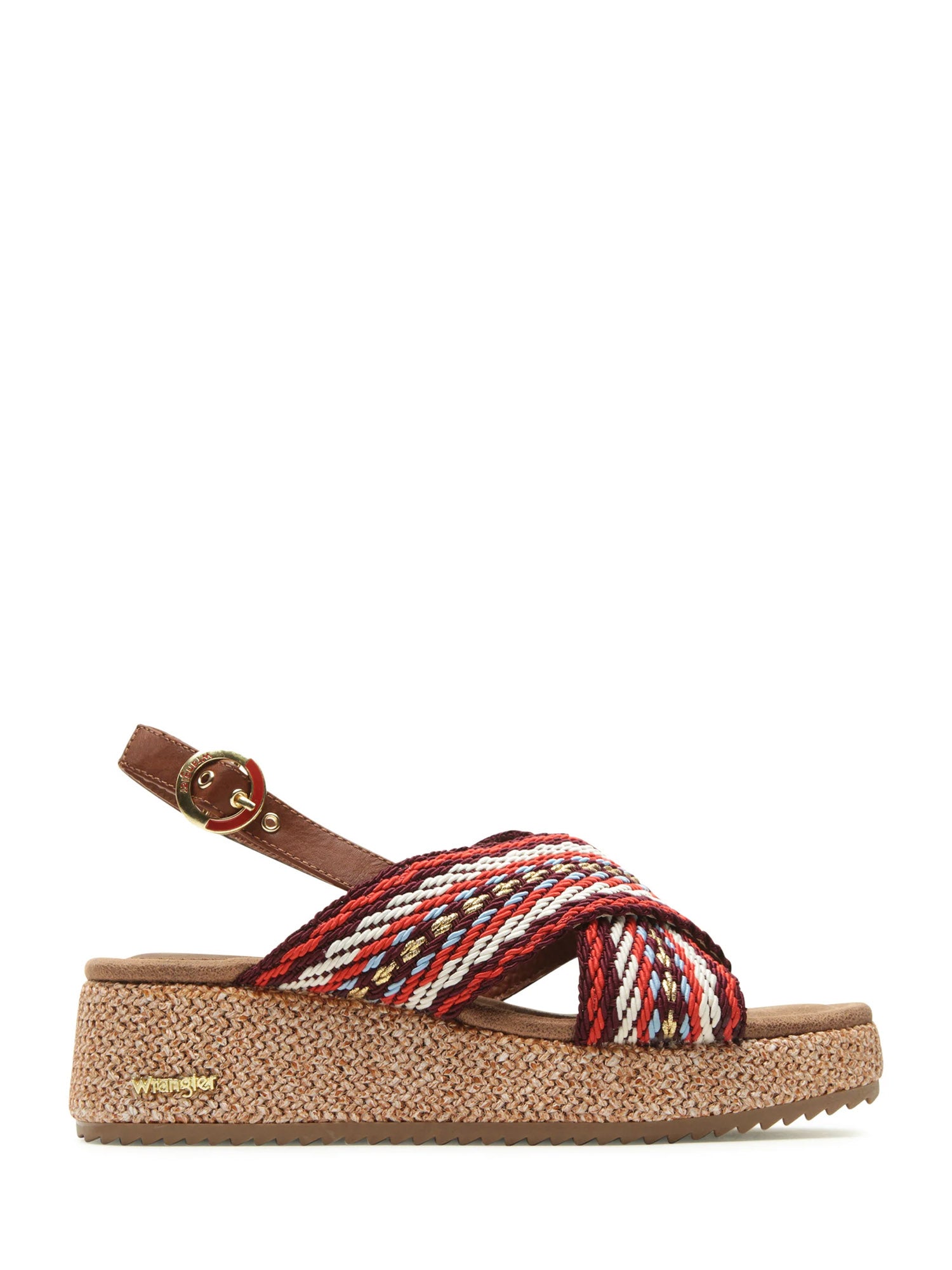 Sandali zeppa Rosso Wrangler