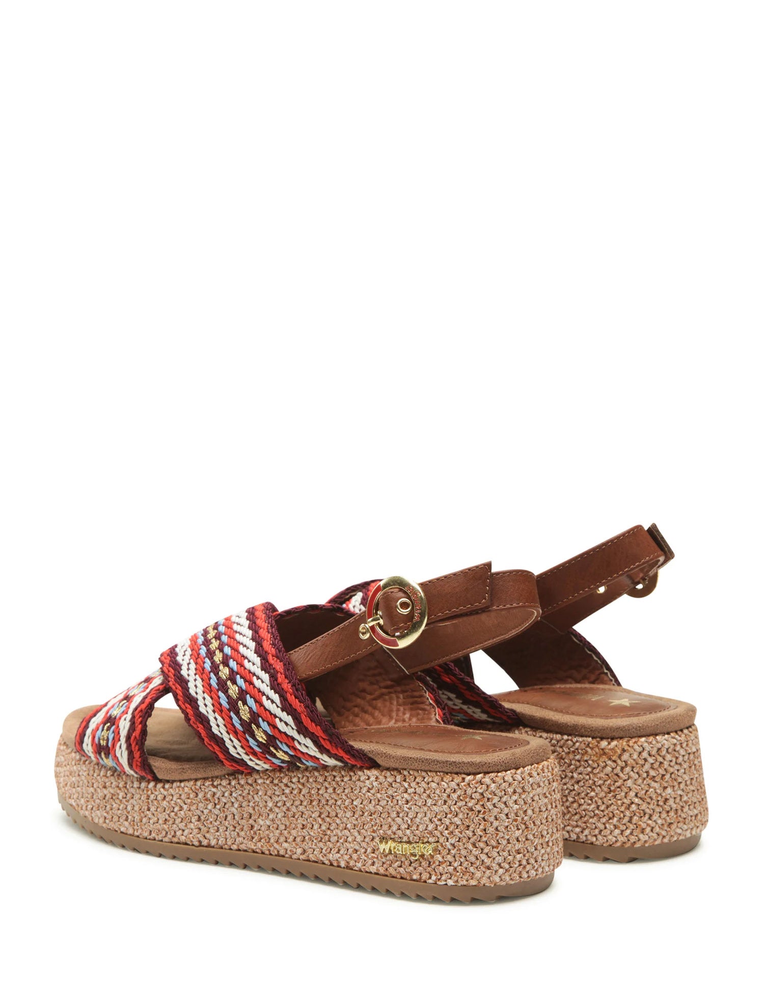 Sandali zeppa Rosso Wrangler