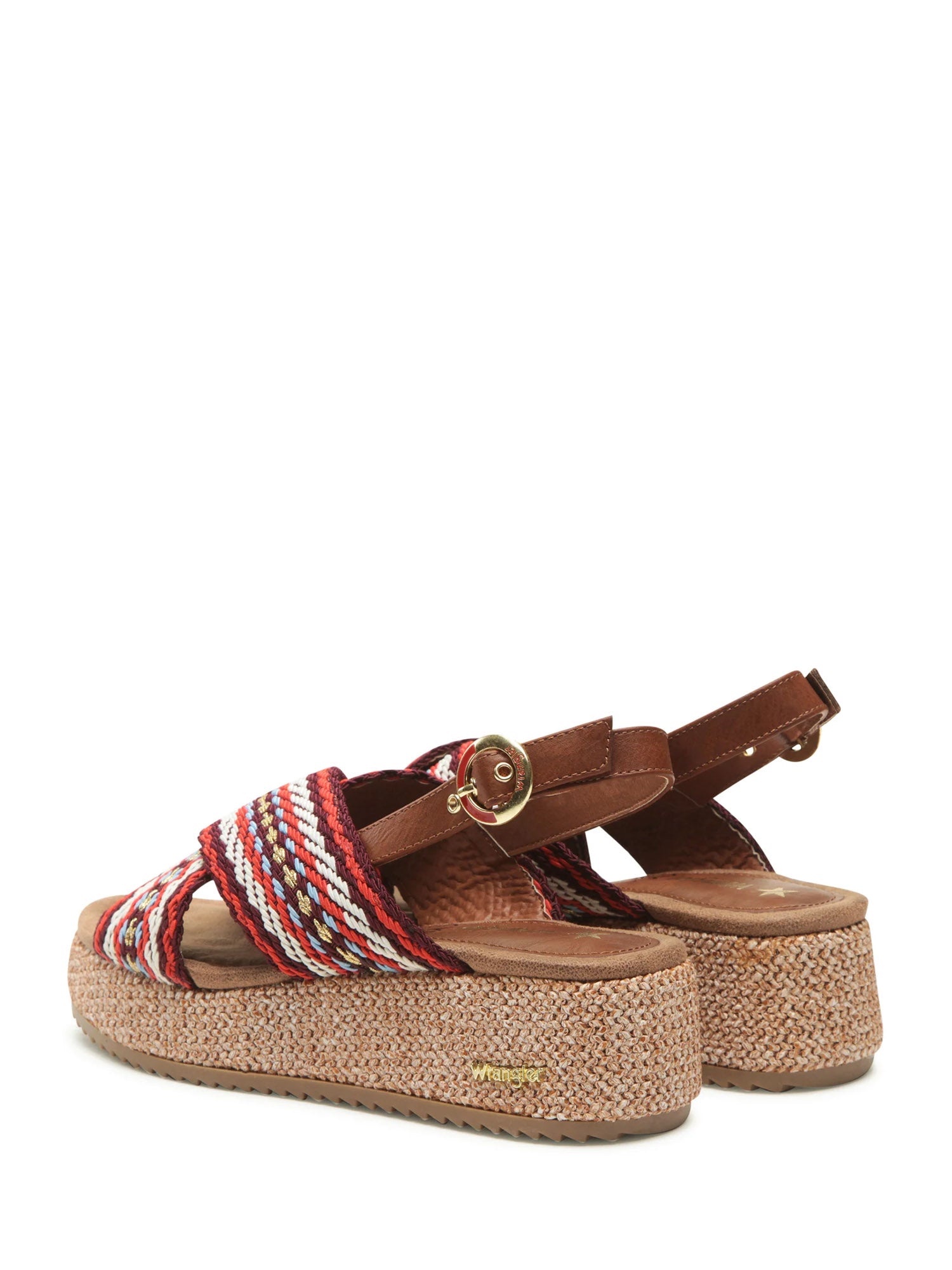 Sandali zeppa Rosso Wrangler