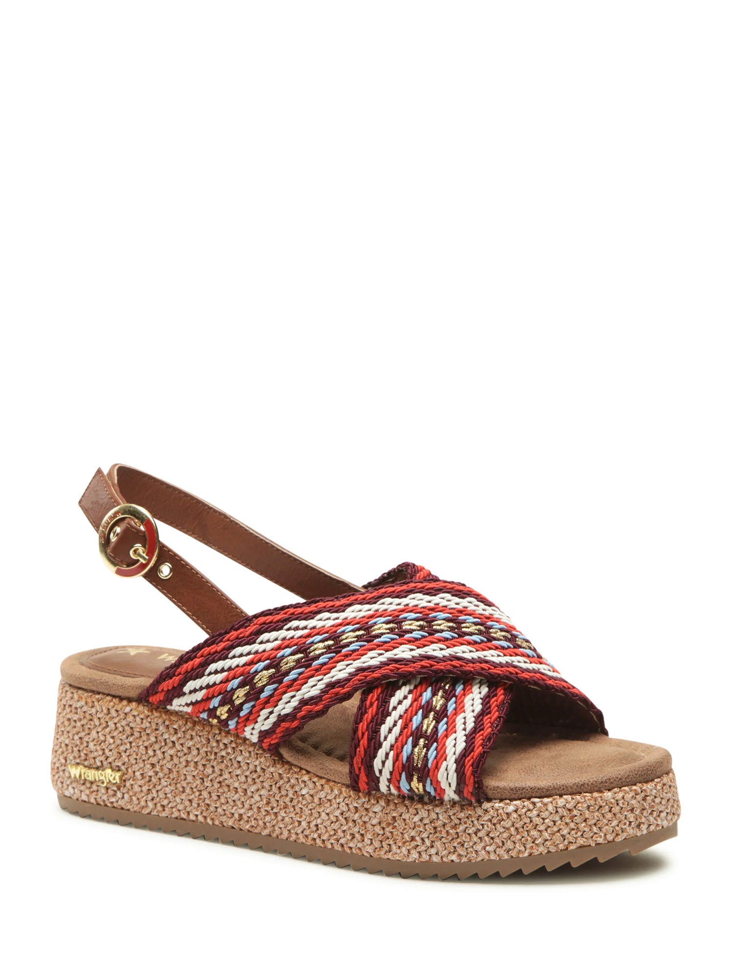 Sandali zeppa Rosso Wrangler