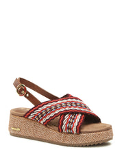 Sandali zeppa Rosso Wrangler