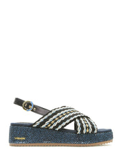 Sandali zeppa Blu Wrangler