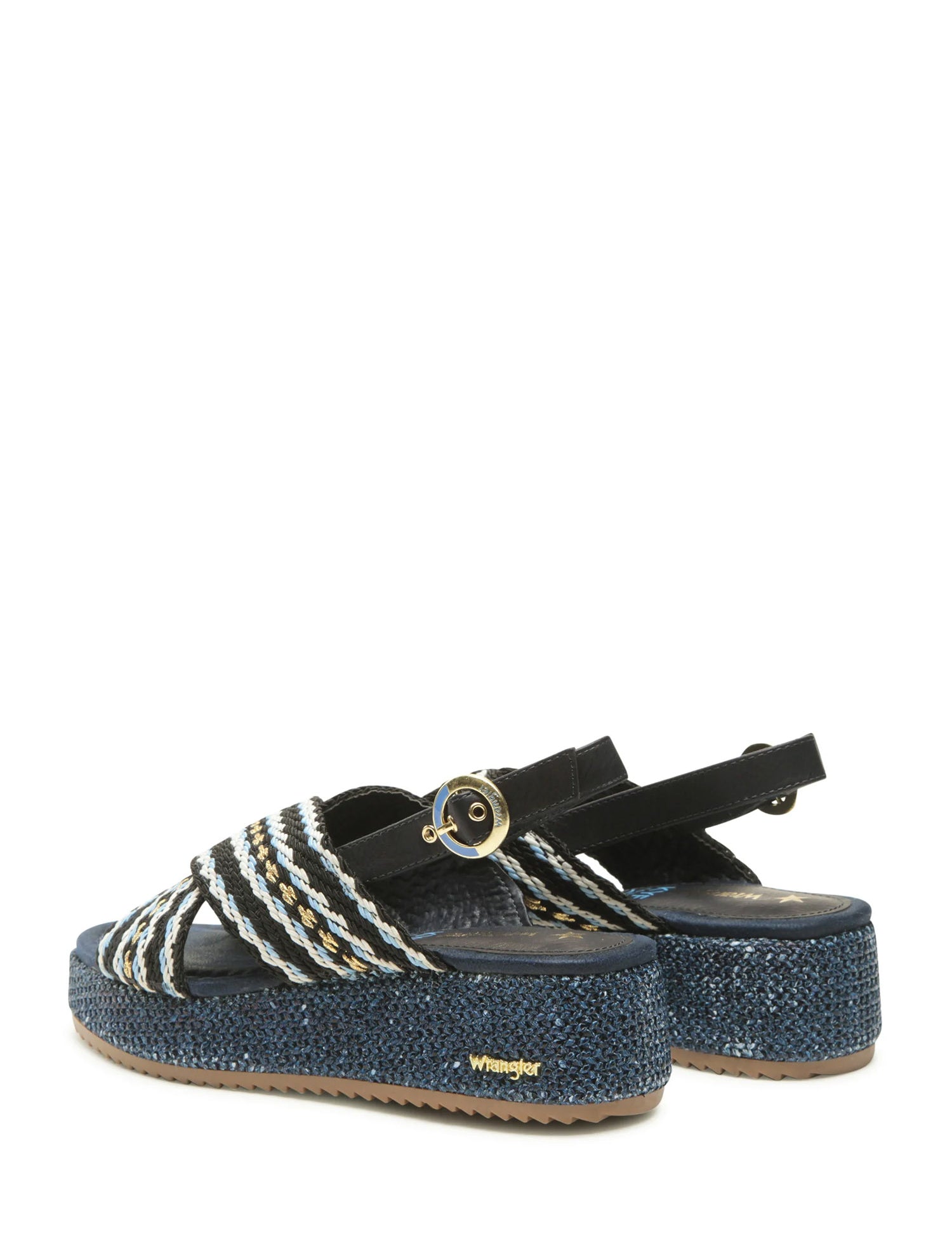 Sandali zeppa Blu Wrangler