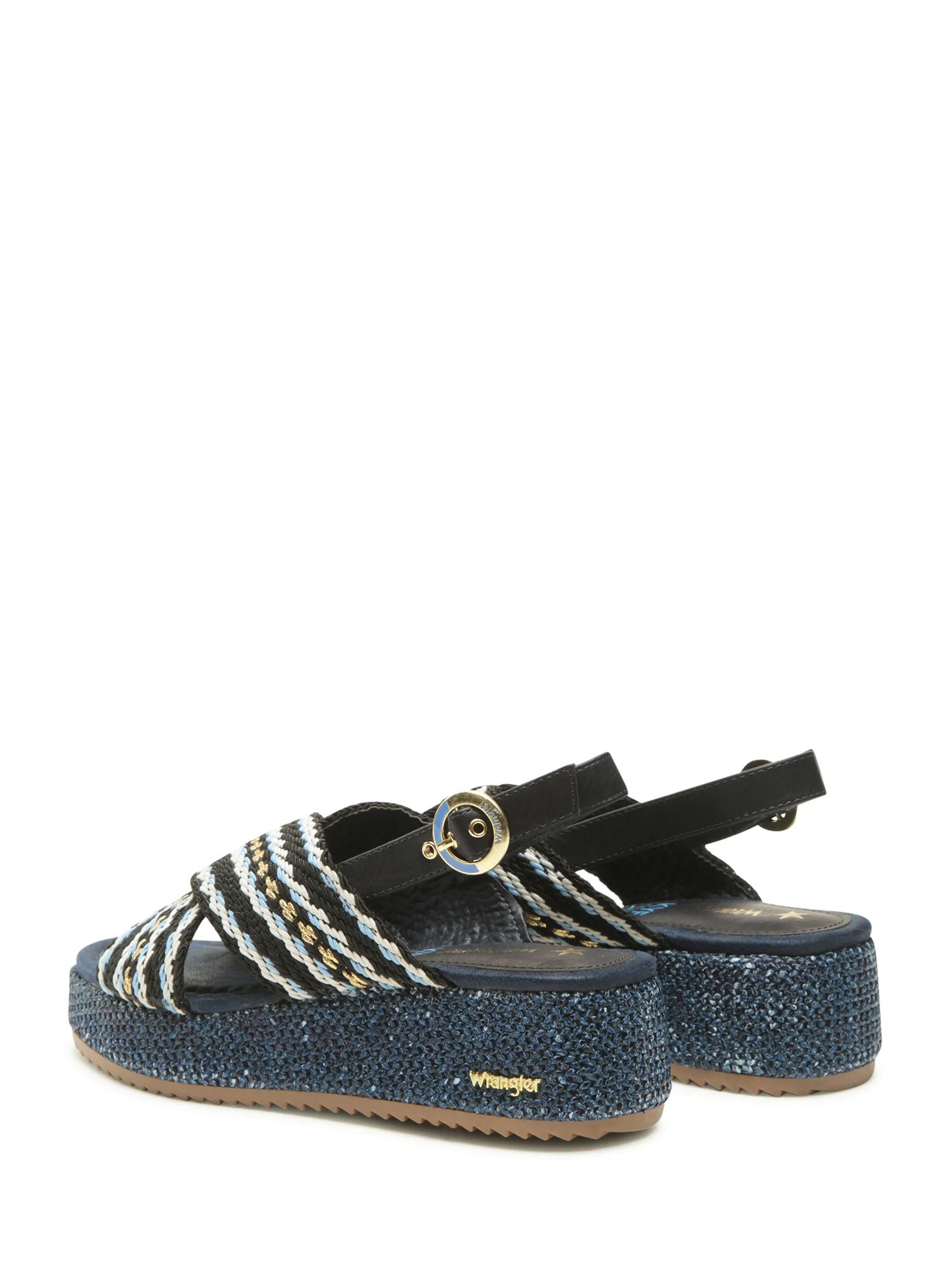 Sandali zeppa Blu Wrangler