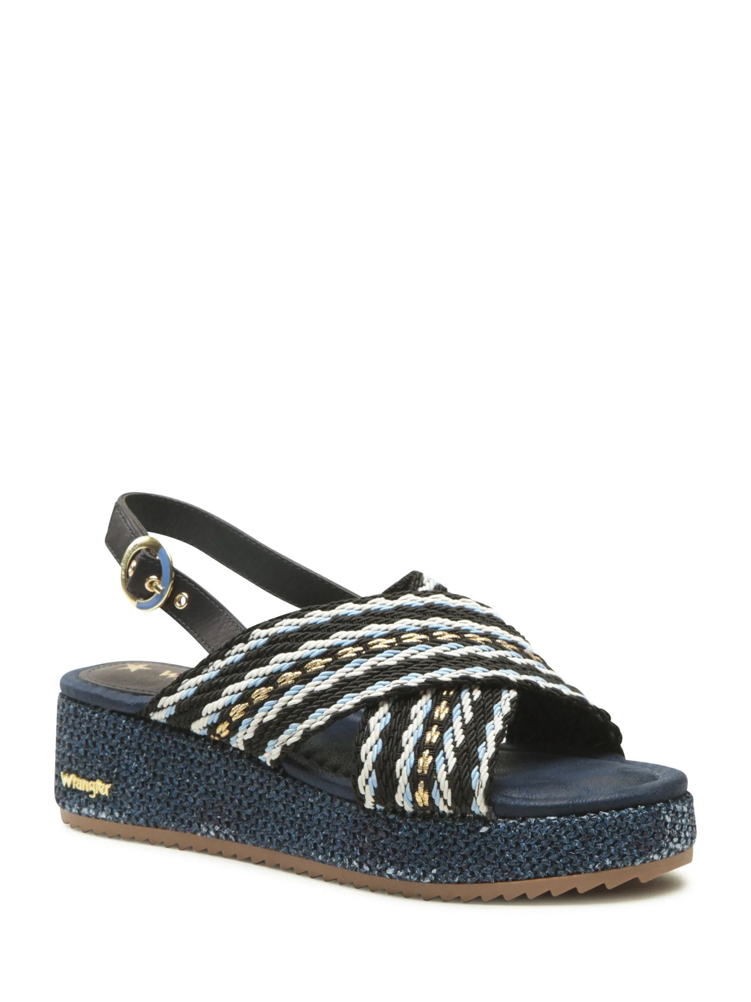 Sandali zeppa Blu Wrangler