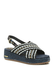 Sandali zeppa Blu Wrangler