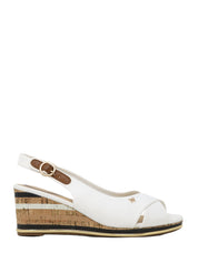 Sandali zeppa Bianco Wrangler