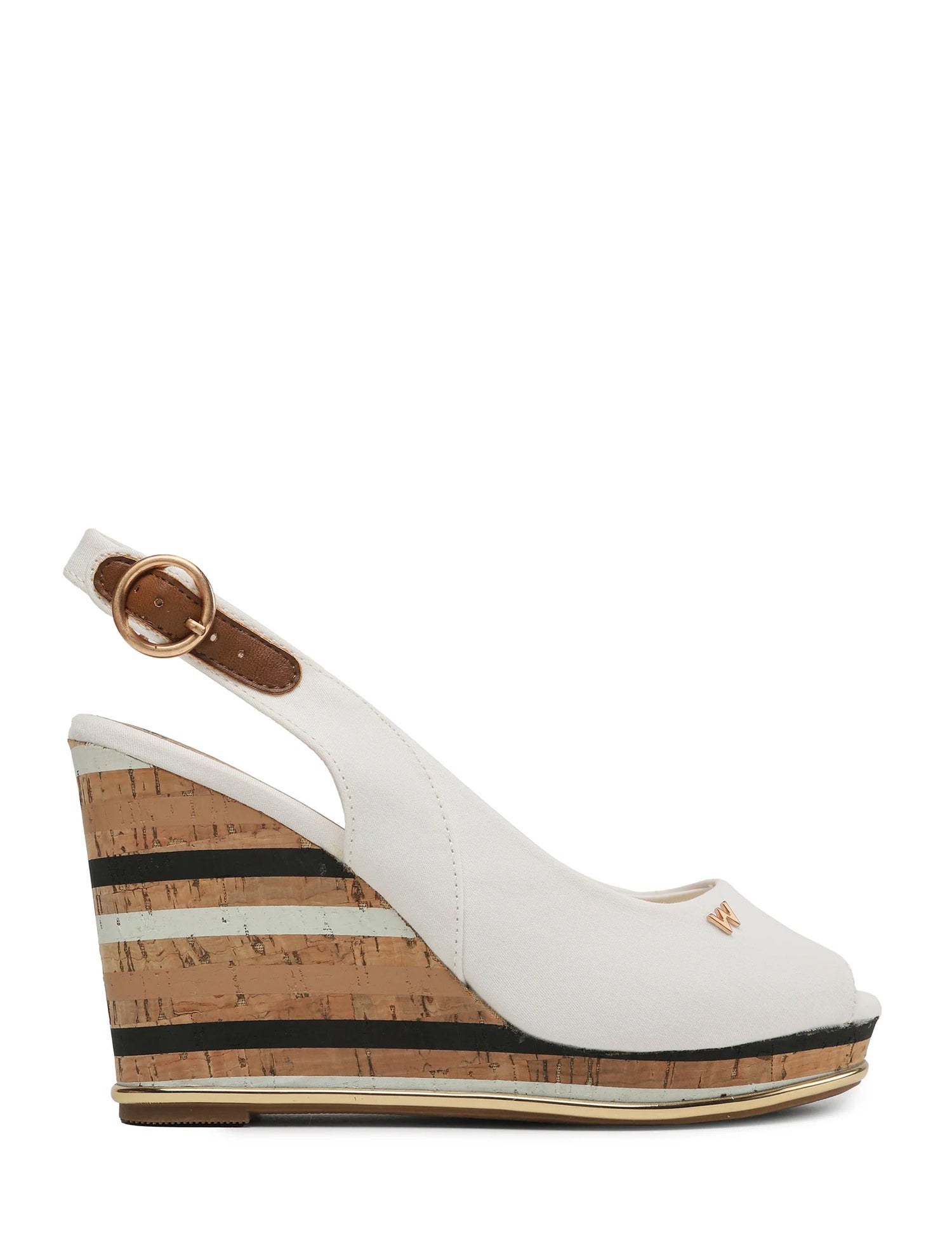 Sandali zeppa Bianco Wrangler