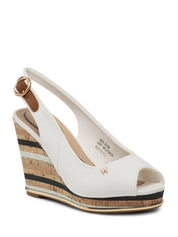 Sandali zeppa Bianco Wrangler