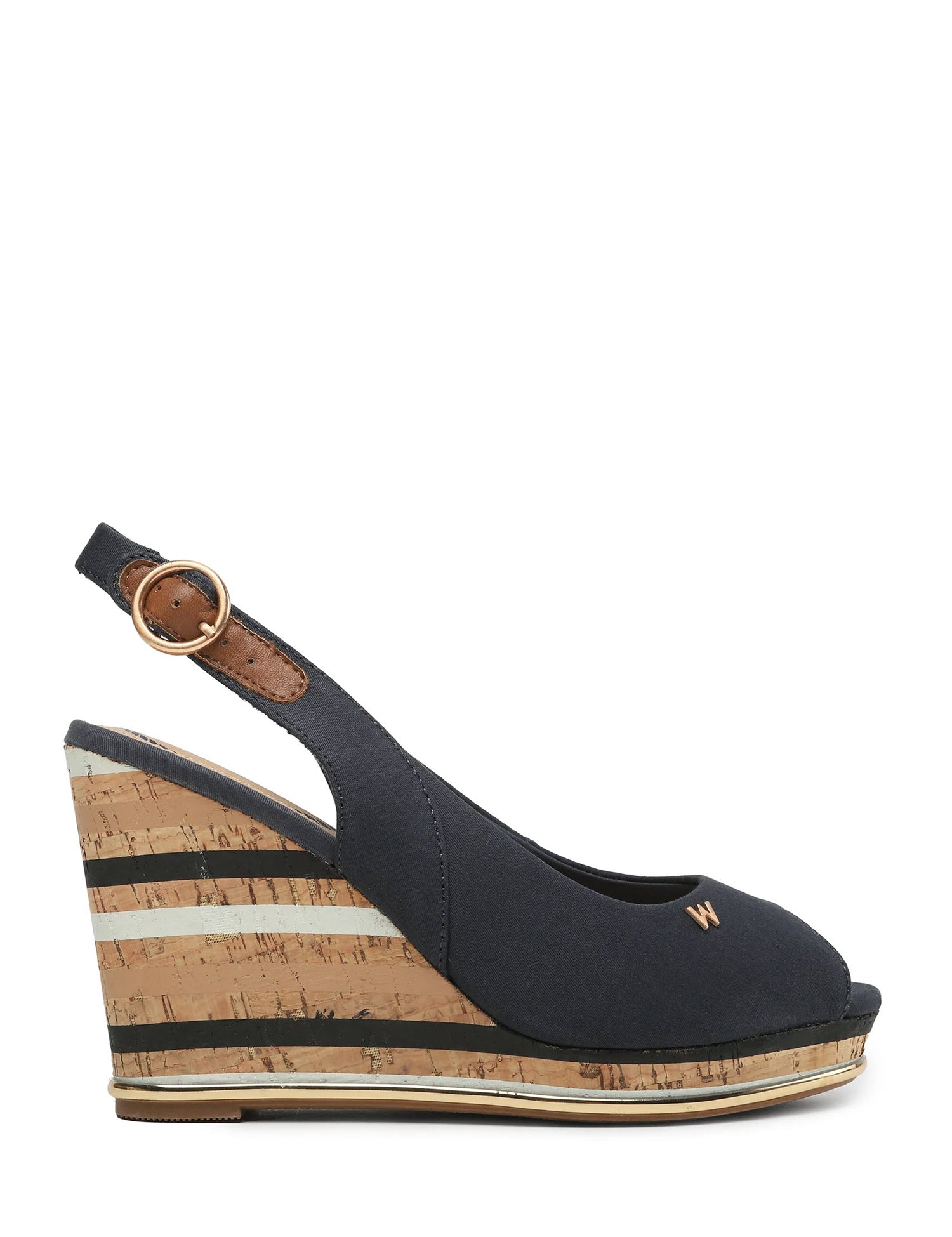 Sandali zeppa Blu Wrangler