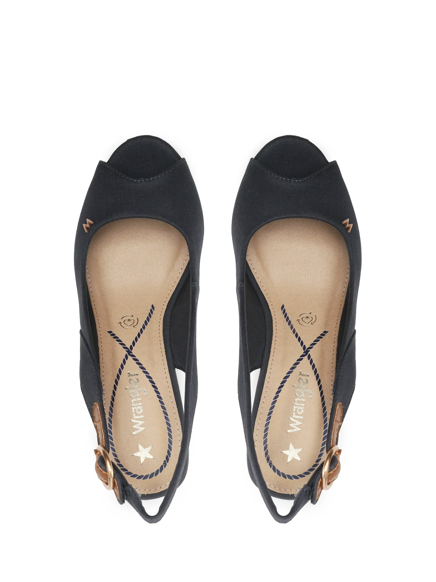 Sandali zeppa Blu Wrangler