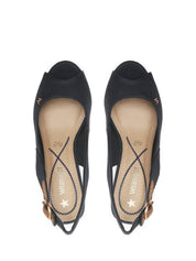 Sandali zeppa Blu Wrangler