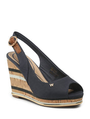 Sandali zeppa Blu Wrangler