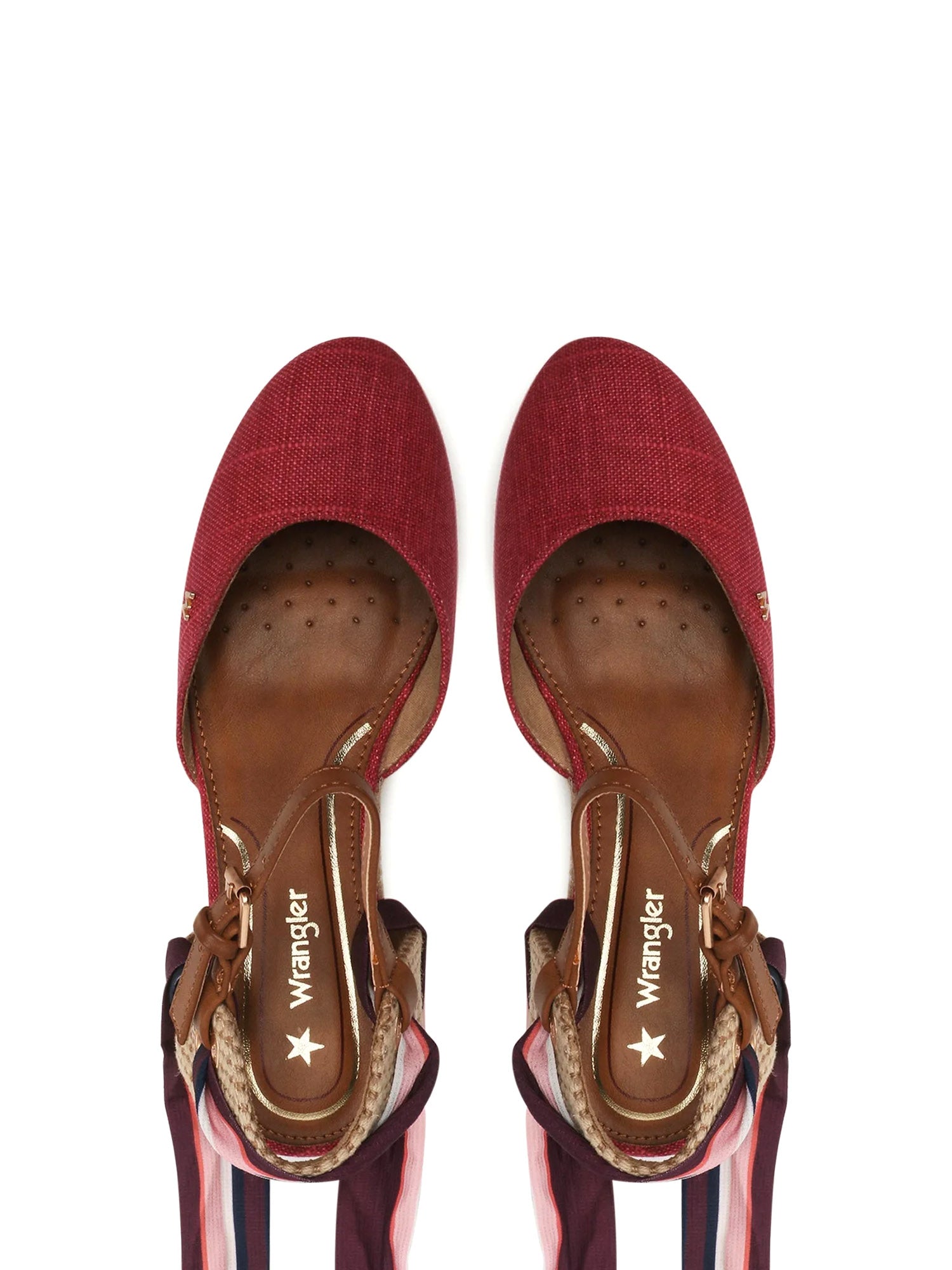 Sandali zeppa Rosso Wrangler