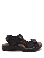 Sandali con strappi Nero Wrangler