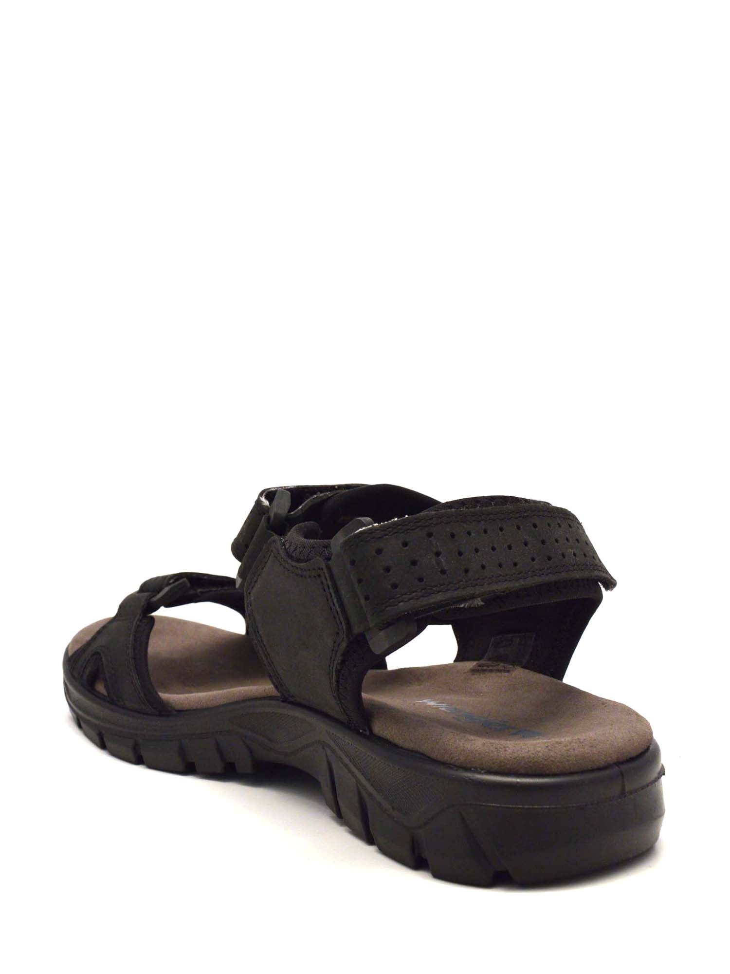 Sandali con strappi Nero Wrangler