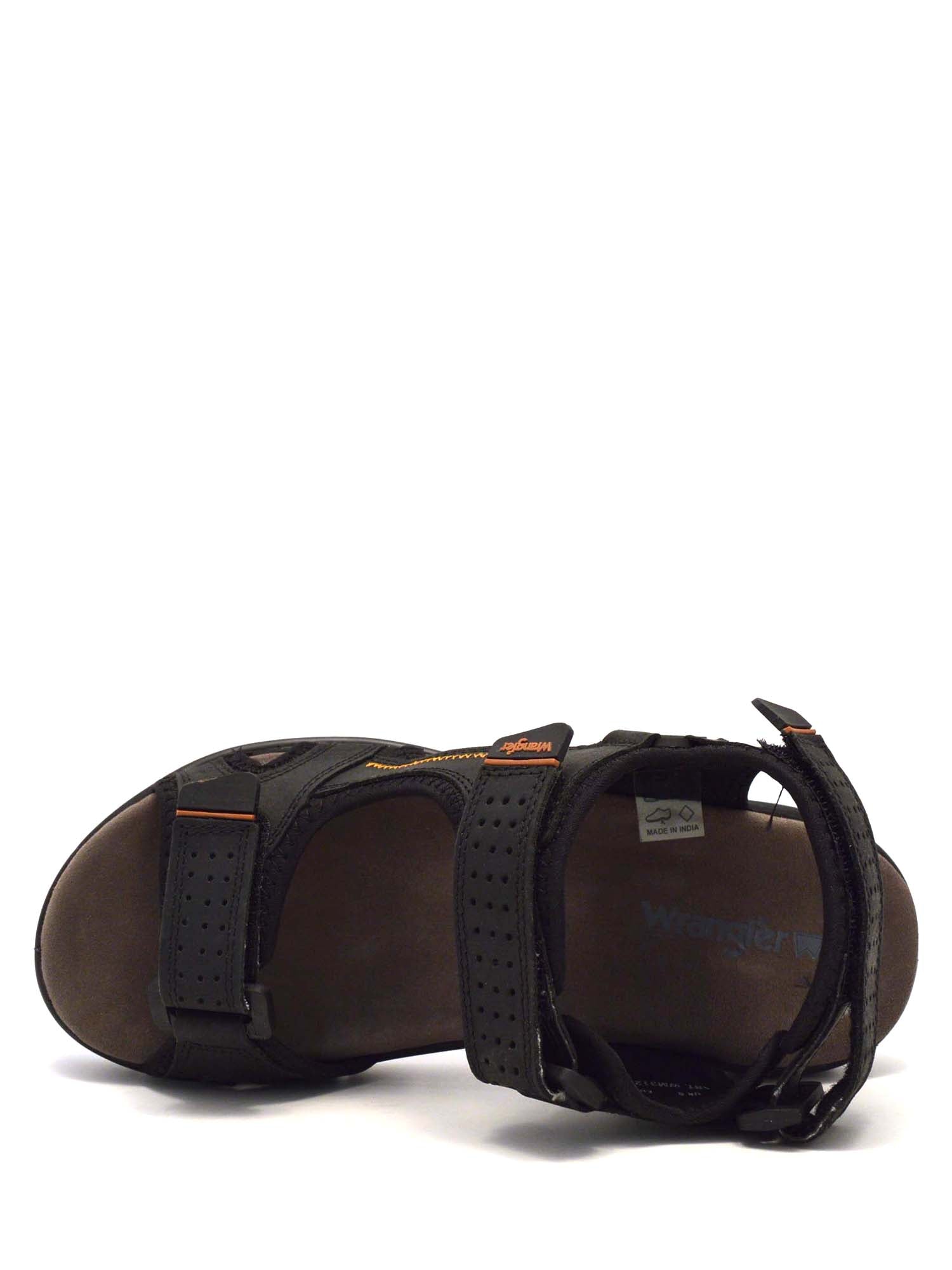 Sandali con strappi Nero Wrangler