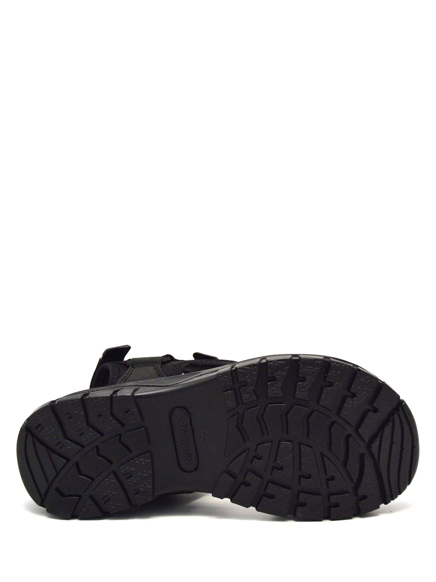 Sandali con strappi Nero Wrangler