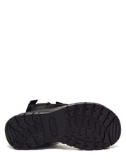 Sandali con strappi Nero Wrangler