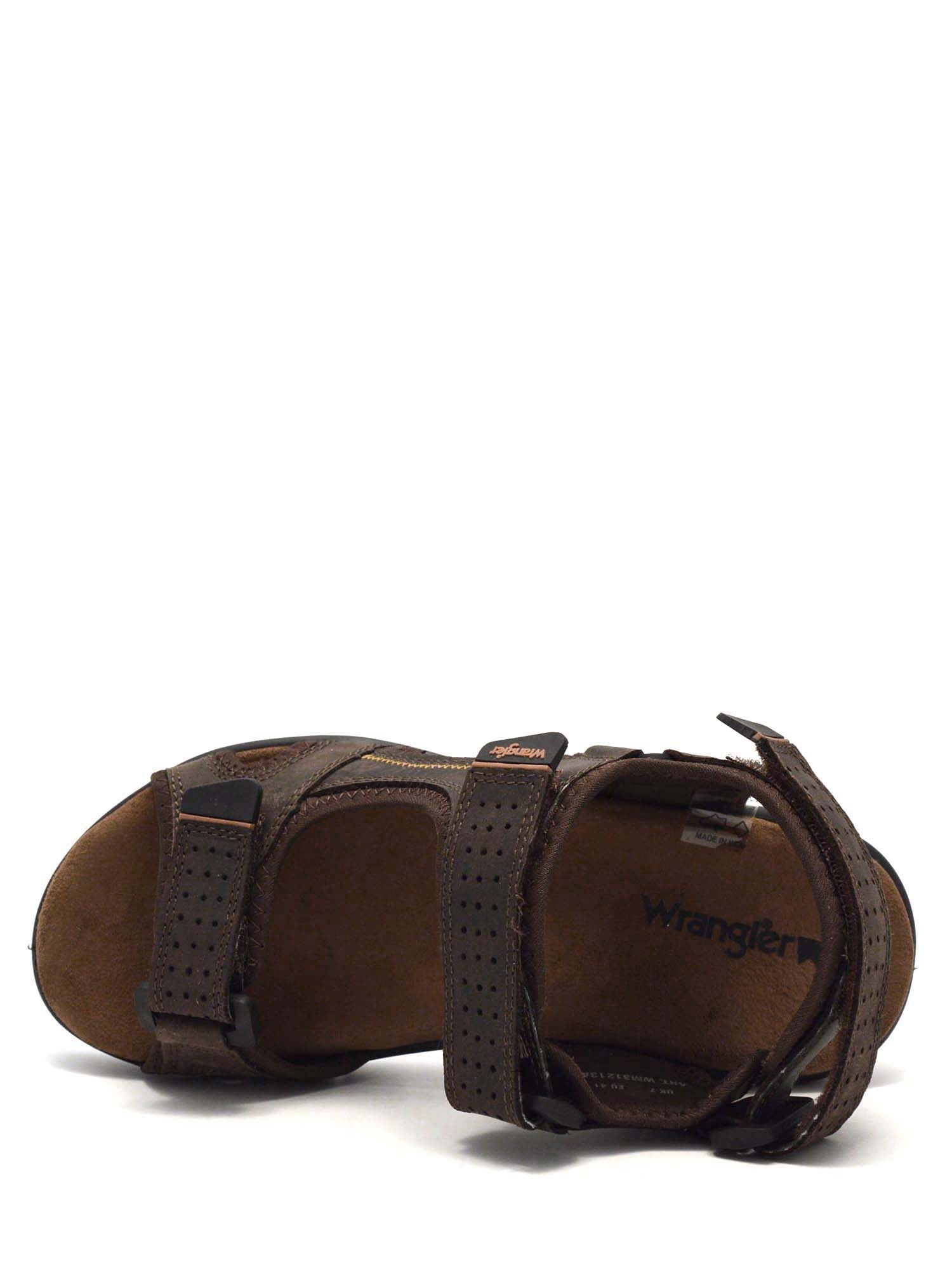 Sandali con strappi Marrone Scuro Wrangler