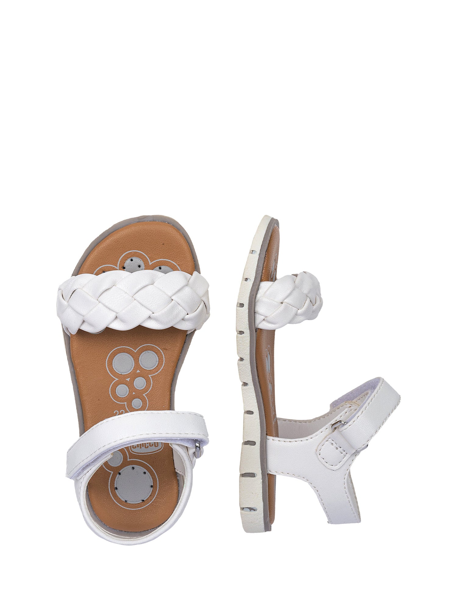Sandali con strappi Bianco Chicco