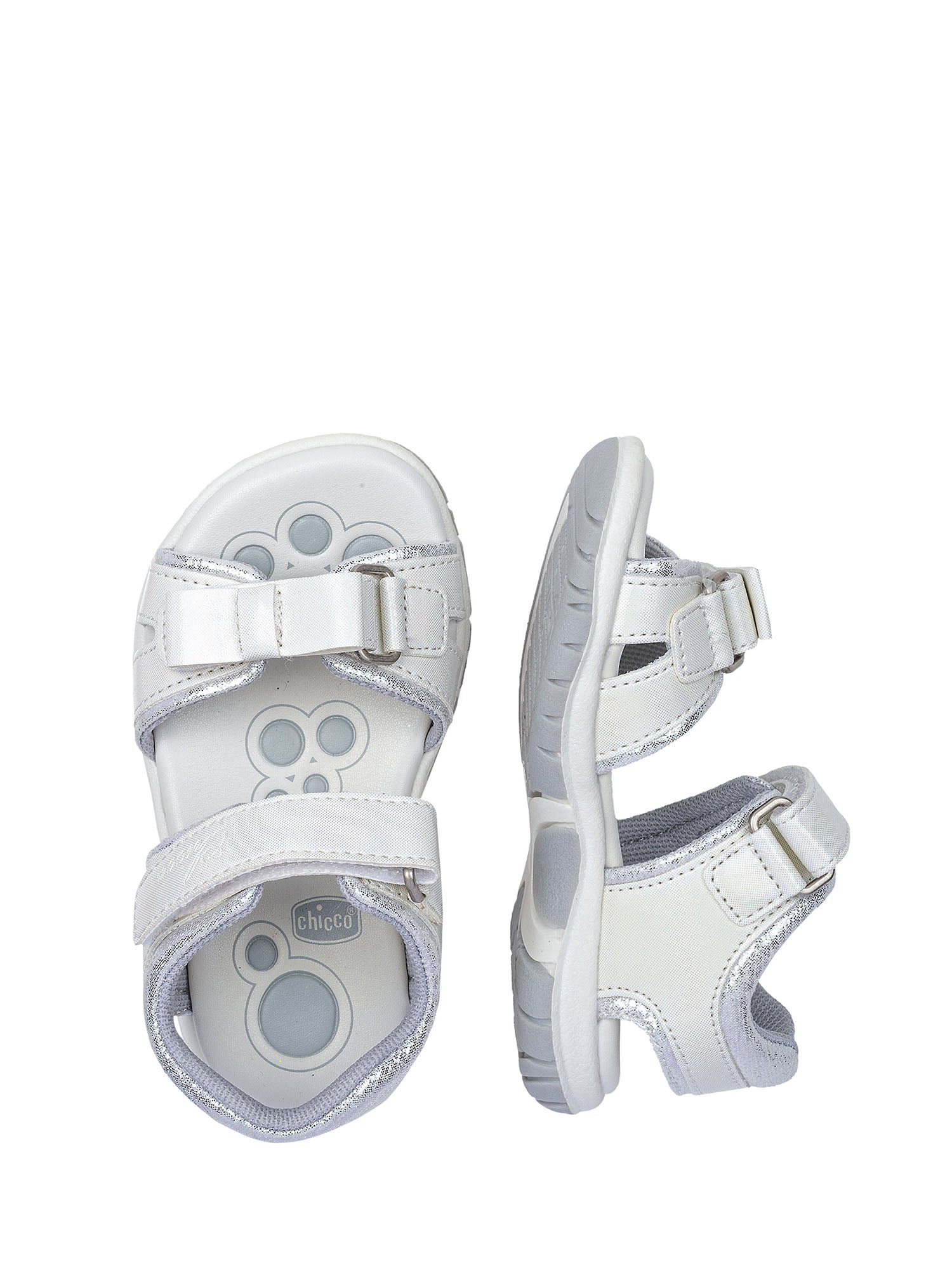 Sandali con strappi Argentato Chicco