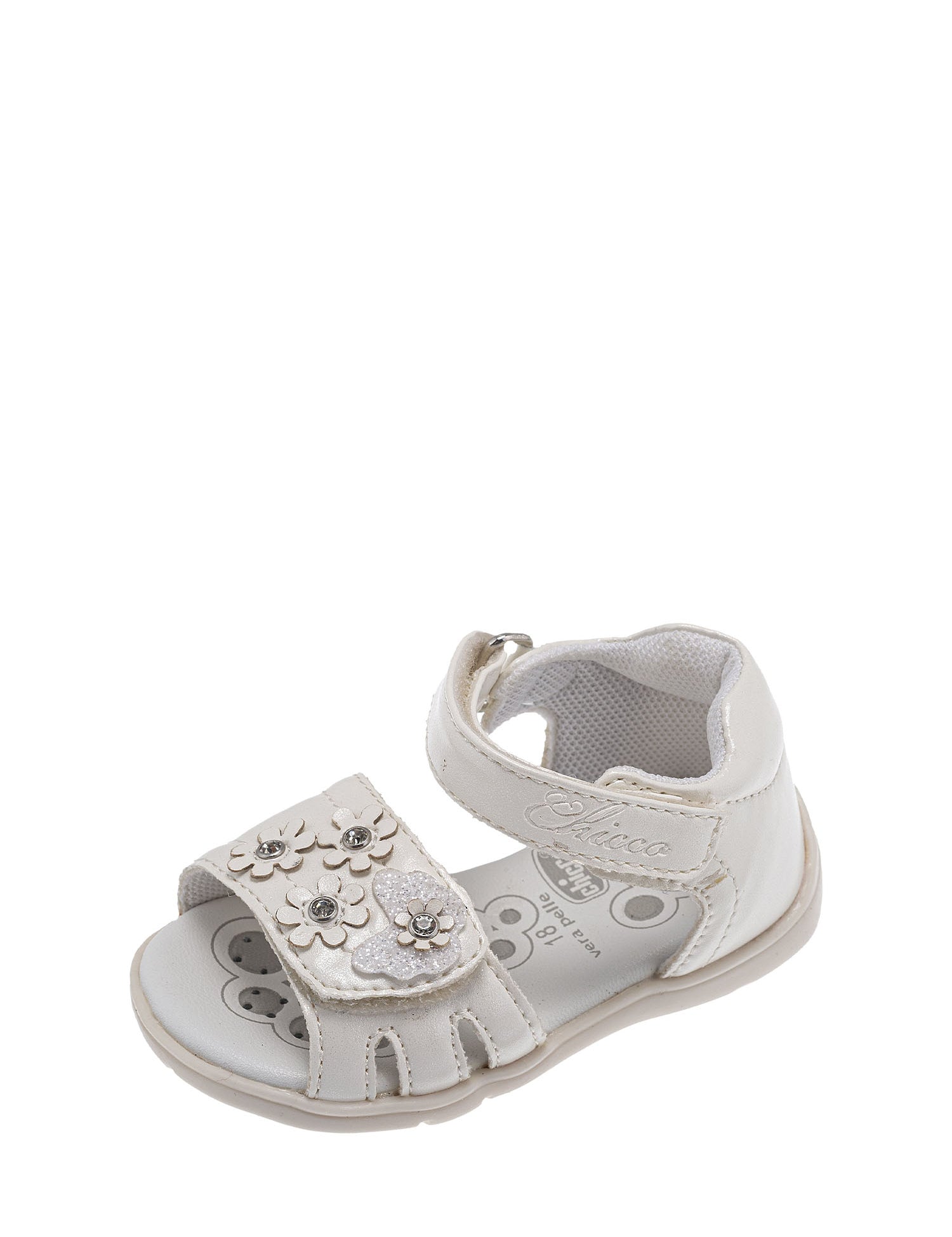 Sandali con strappi Bianco Chicco