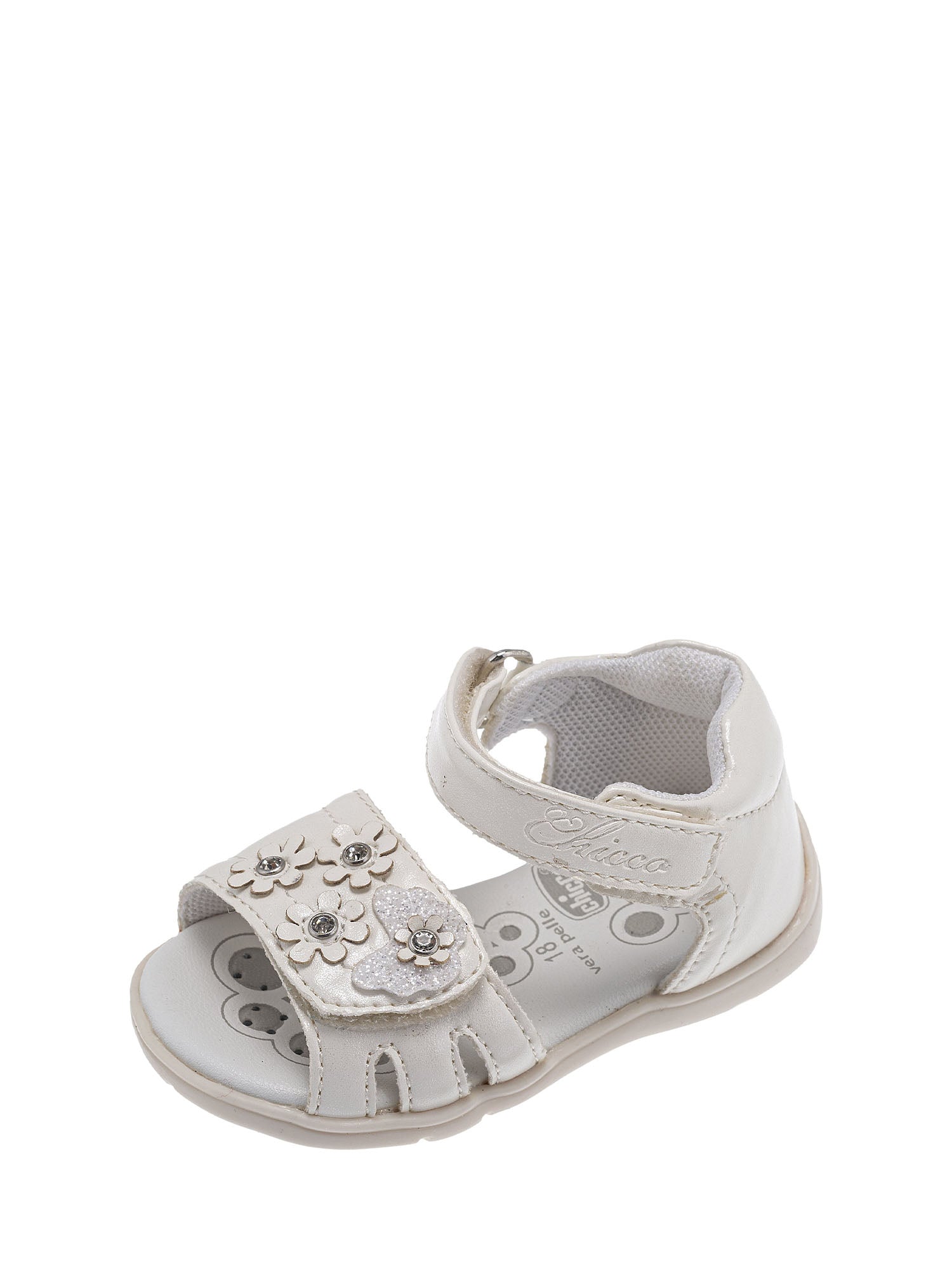 Sandali con strappi Bianco Chicco