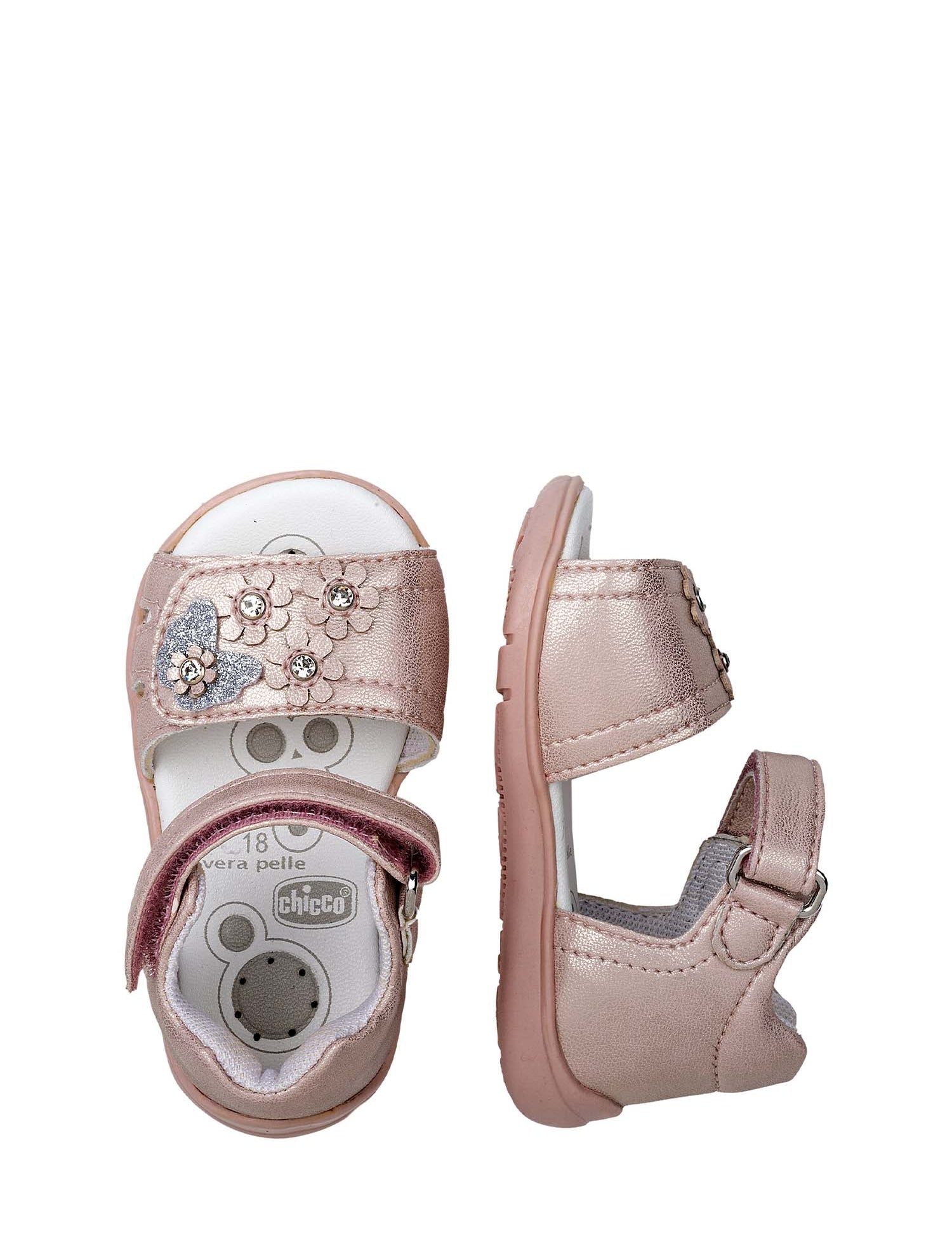 Sandali con strappi Rosa Chicco