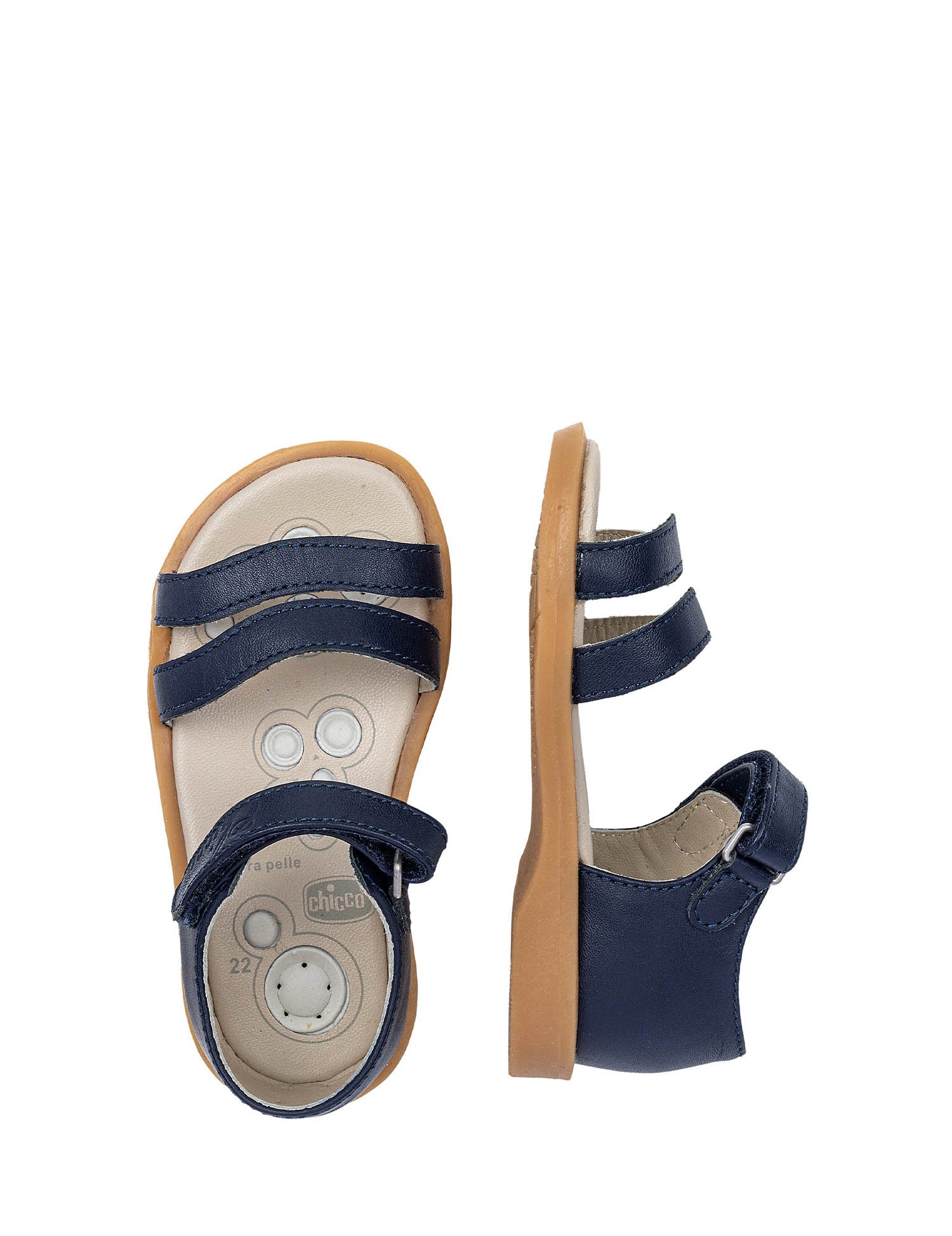 Sandali con strappi Blu Chicco