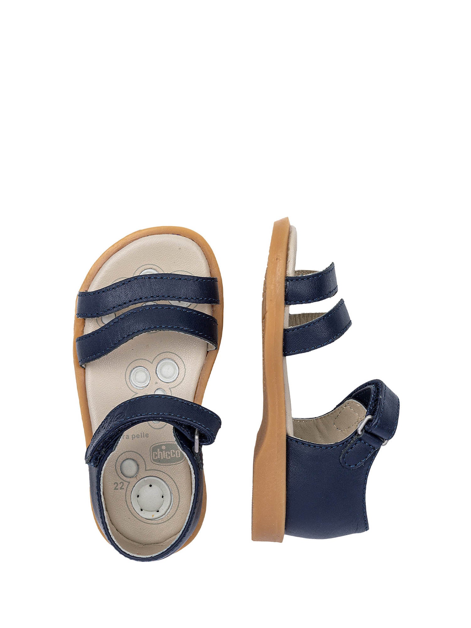 Sandali con strappi Blu Chicco