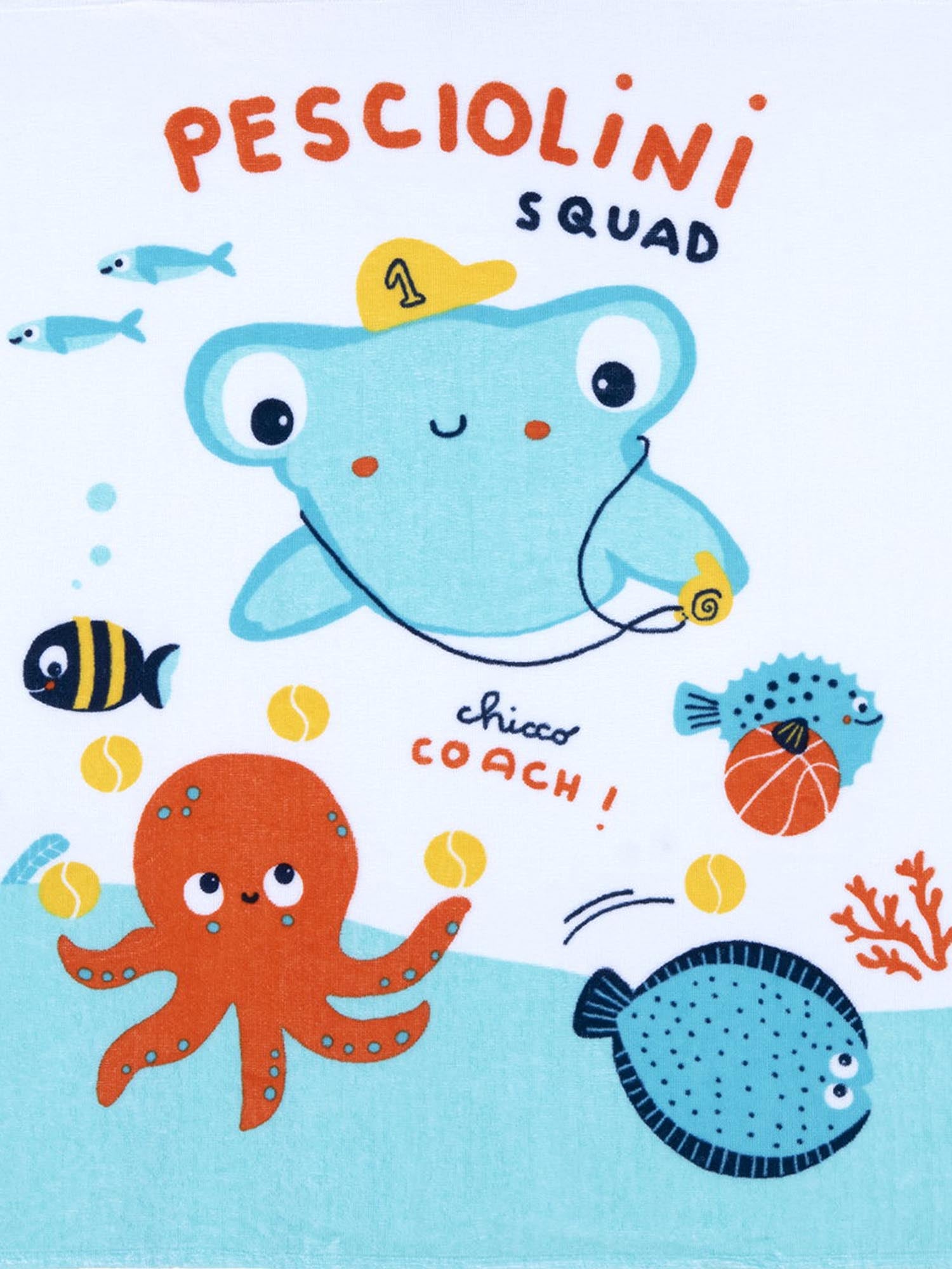 Teli mare Bianco Arancione Chicco