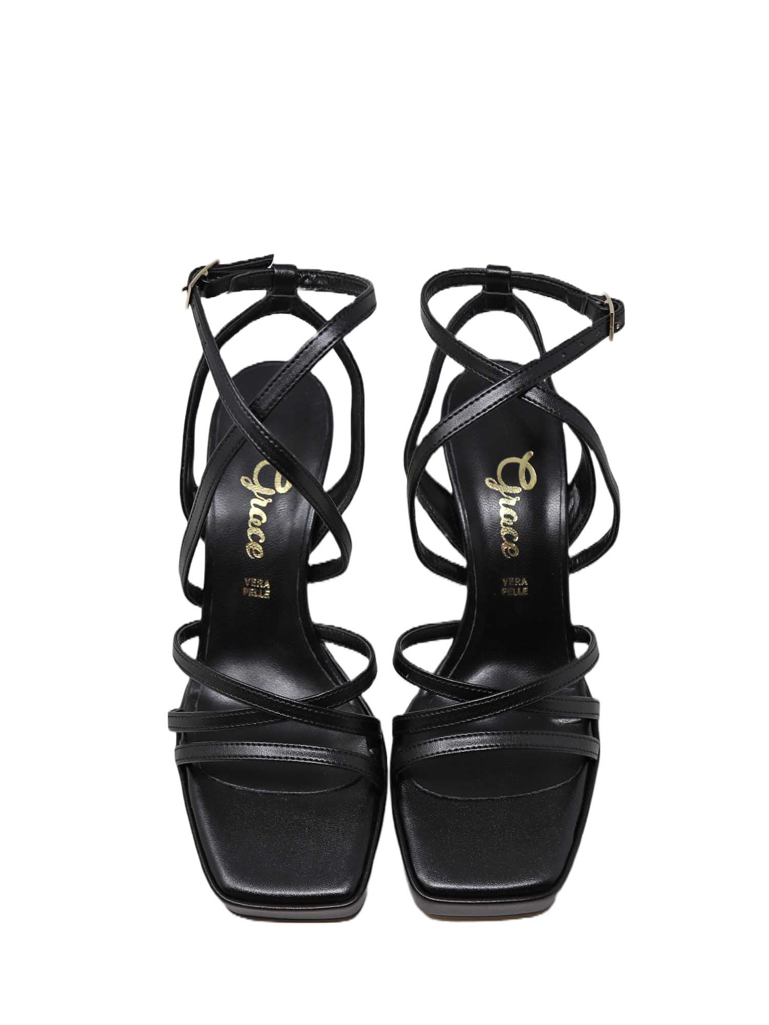 Sandali tacco Nero Grace Shoes