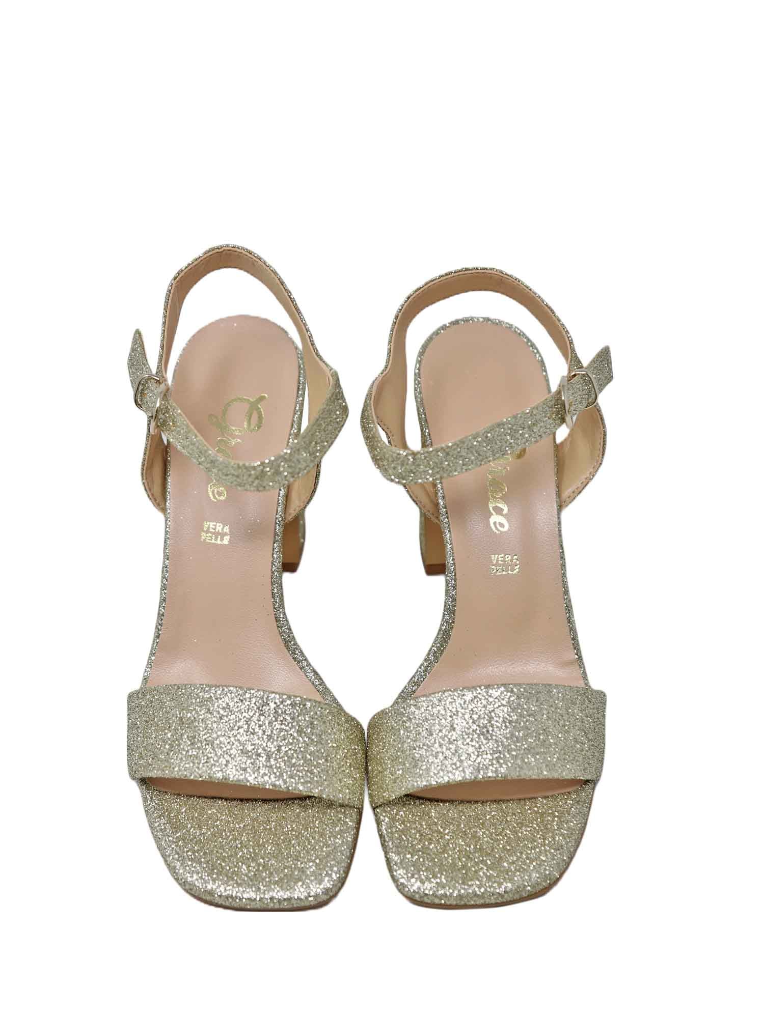 Sandali tacco Oro Grace Shoes
