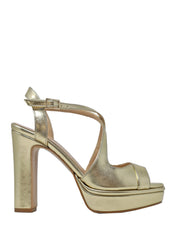 Sandali tacco Oro Beige Grace Shoes