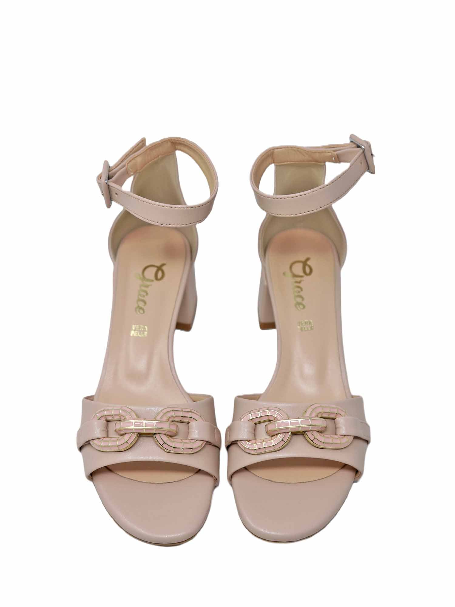 Sandali tacco Beige Grace Shoes