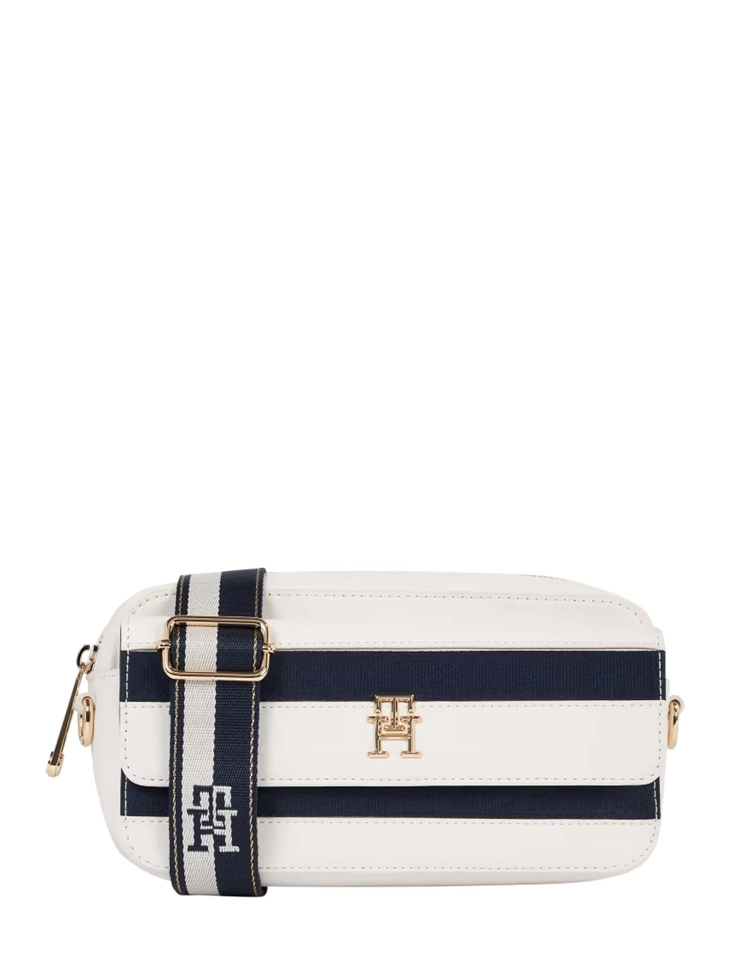 Tracolla Blu Bianco Tommy Hilfiger
