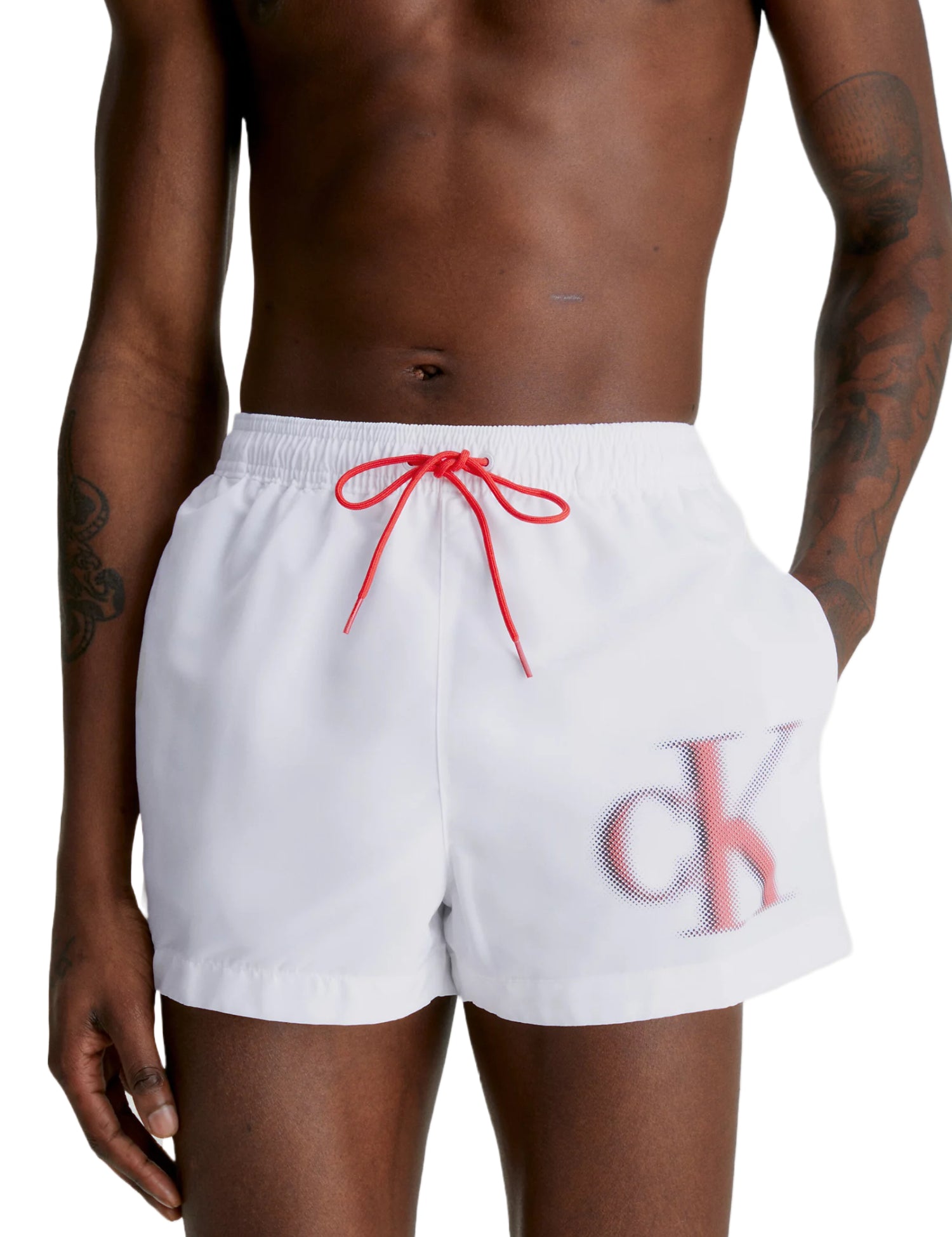 Costumi Bianco Calvin Klein
