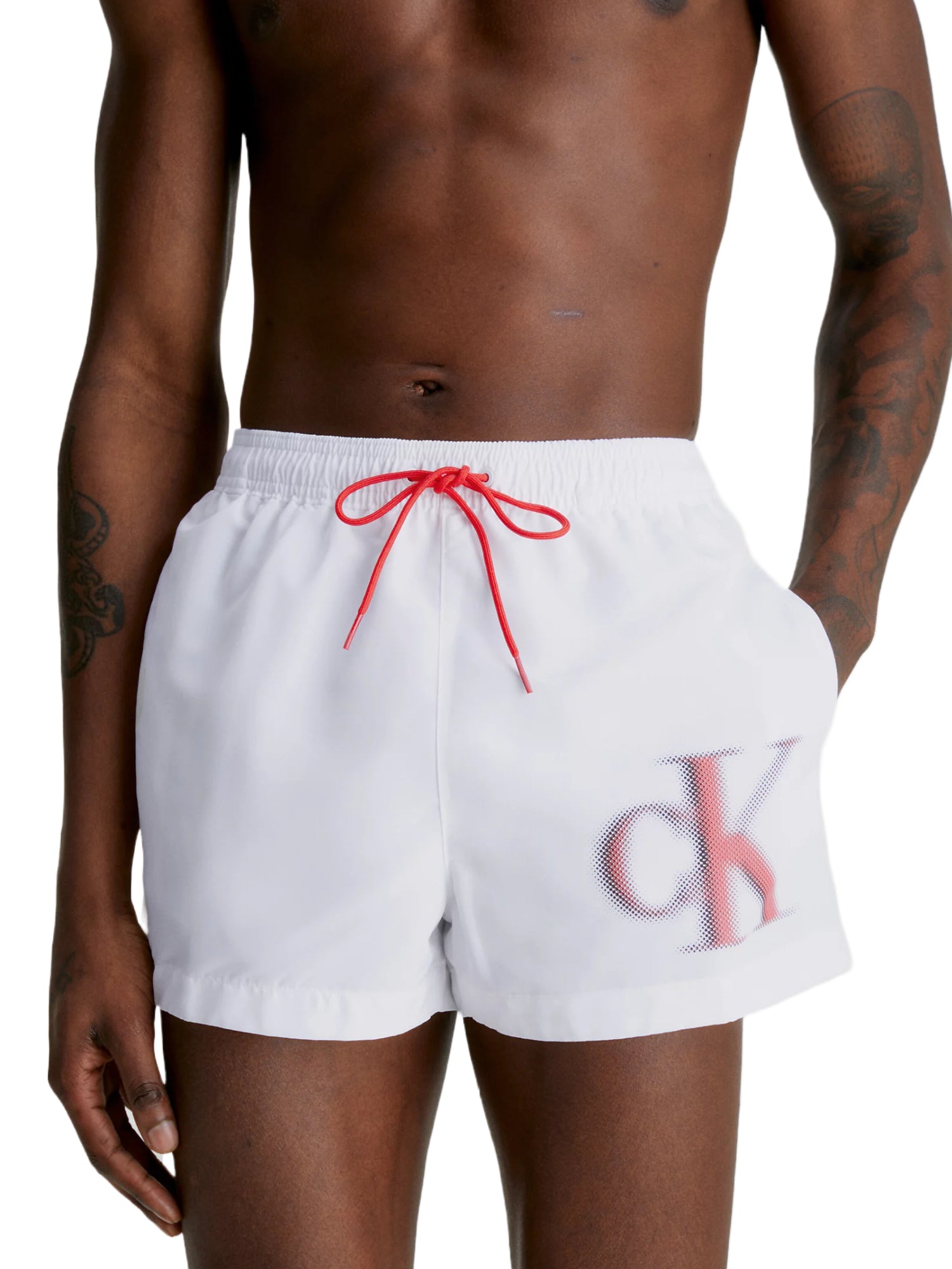 Costumi Bianco Calvin Klein
