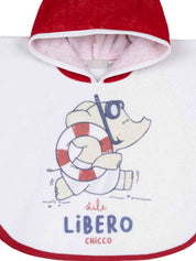Accappatoio Bianco Rosso Chicco