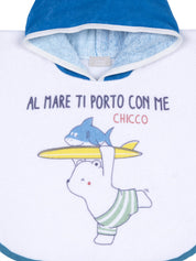 Accappatoio Bianco Blu Chicco